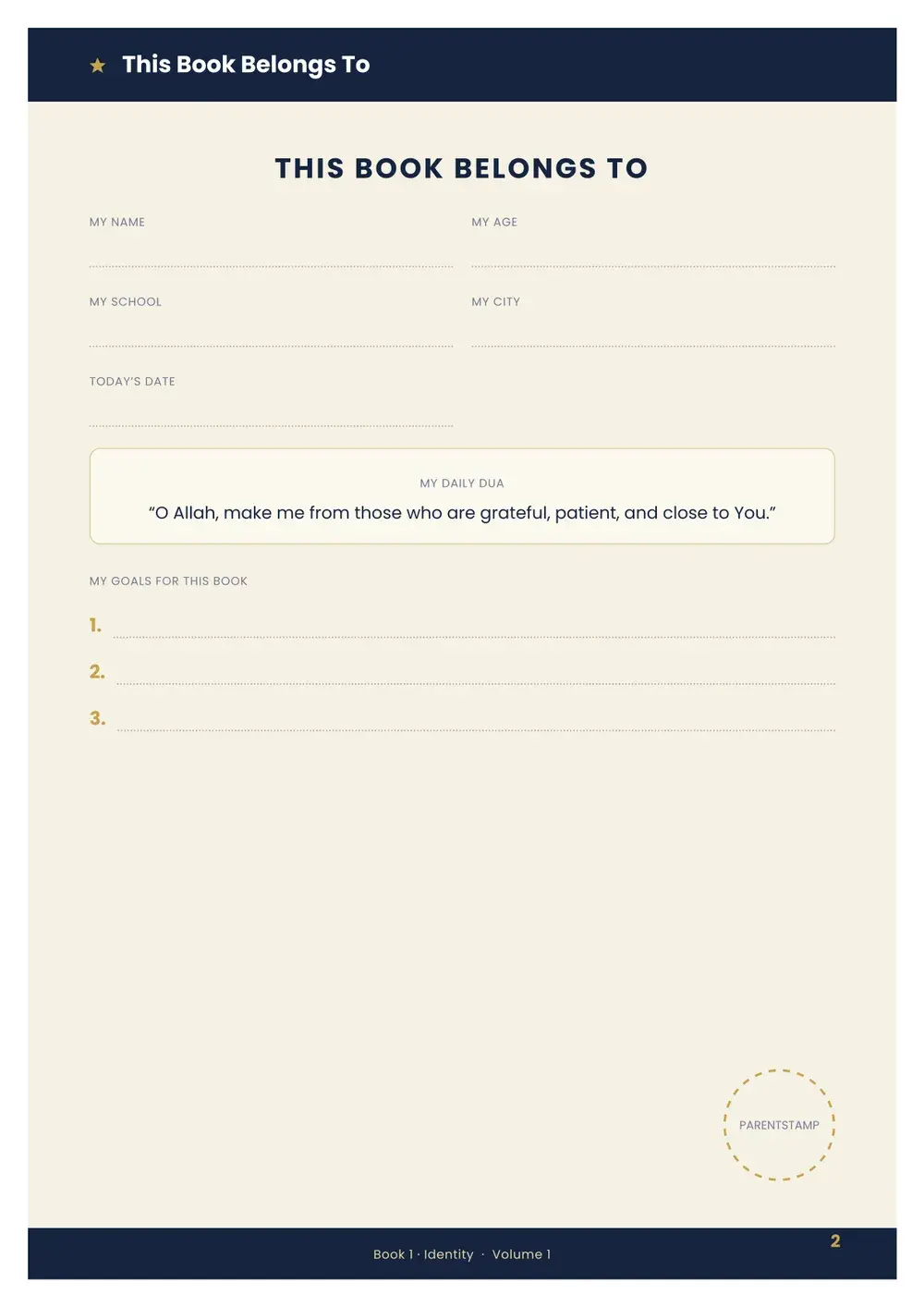 Book 1 sample page 2