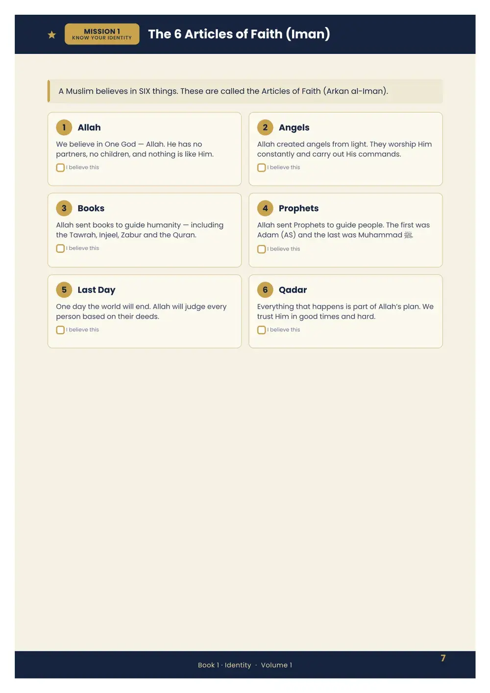 Heroes of the Deen activity page